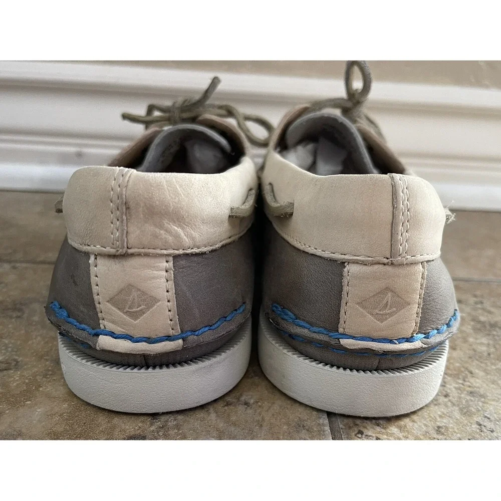 Sperry Top Sider Plush Tri Tone Womens Size 8.5 Leather Boat Shoes STS83712